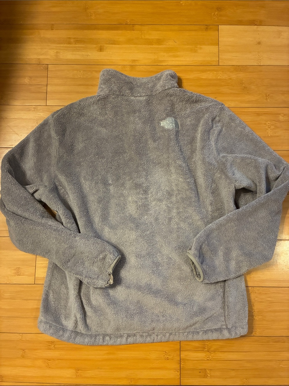 The North Face Gray Plush Fleece Full-Zip Jacket - Picture 3 of 4